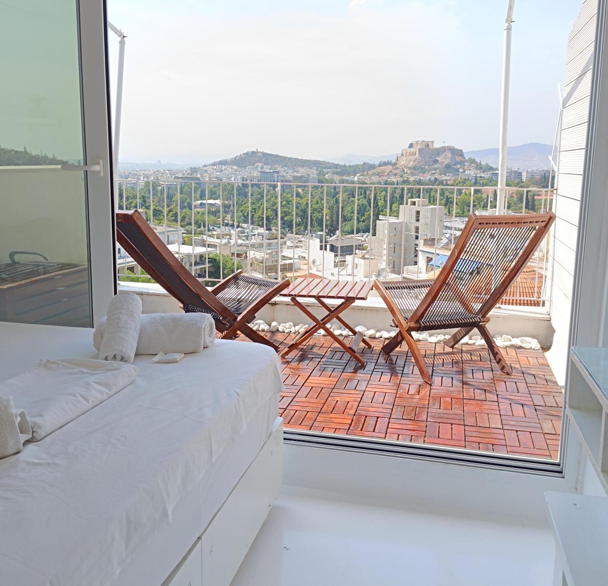 아테네 Penthouse With Acropolis View 아파트 외부 사진